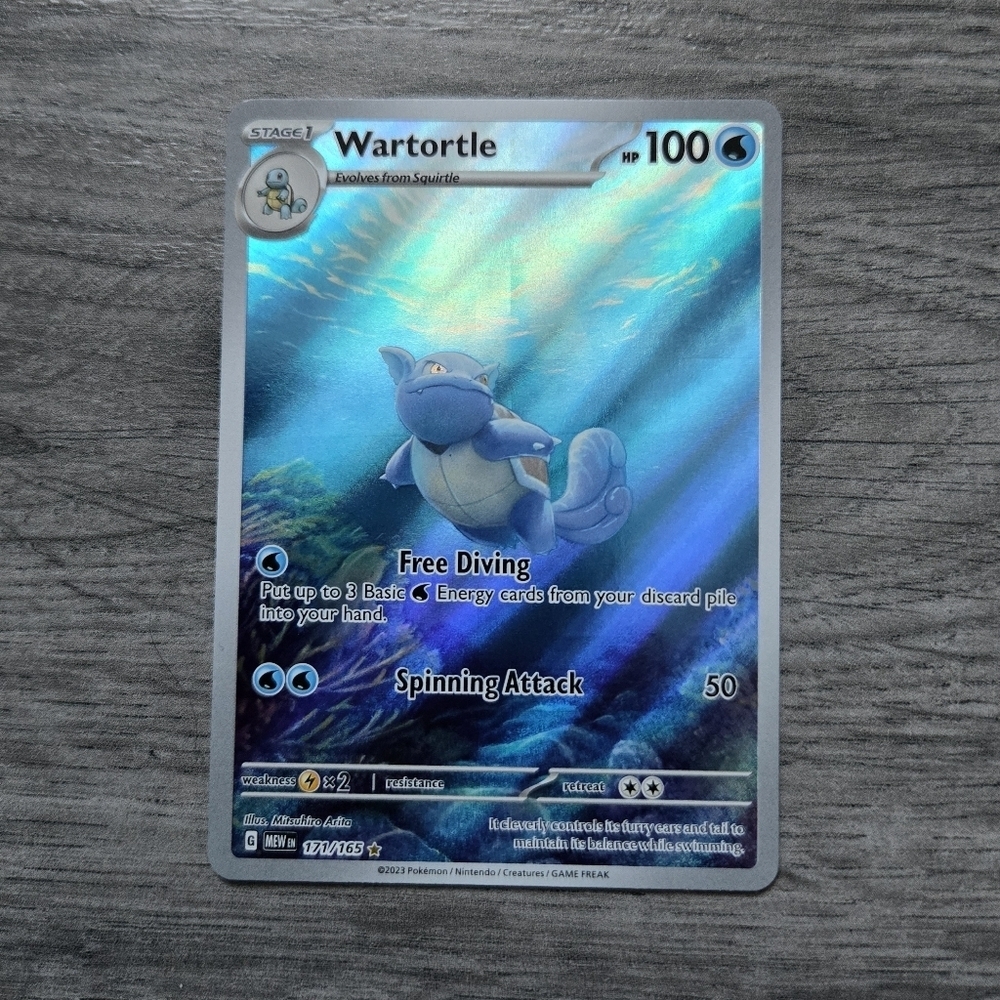 Wartortle #171 Pokemon Scarlet & Violet 151 Holo Card